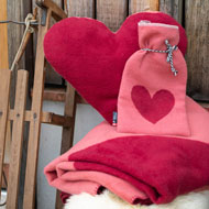David Fussenegger Big Heart Savona Blanket Throw Red