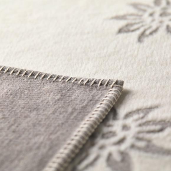 David Fussenegger Edelweis Carla structured Blanket Throw Smoke