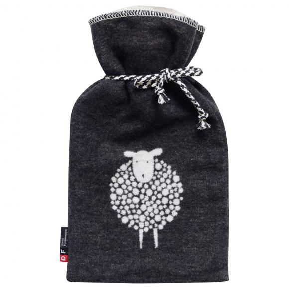 David Fussenegger Sheep Silvretta Hot Water Bottle Charcoal