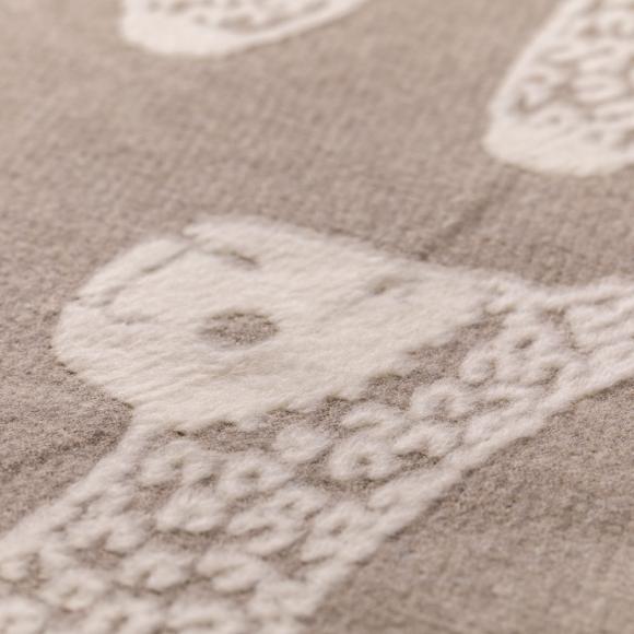 David Fussenegger Alpaca Carla structured Blanket Throw Smoke