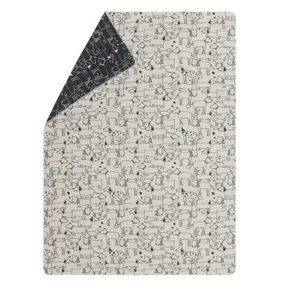 David Fussenegger Dogs all Over Juwel Blanket Throw