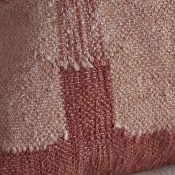 Nkuku Akki Wool & Cotton Cushion Cover - Dusty Pink