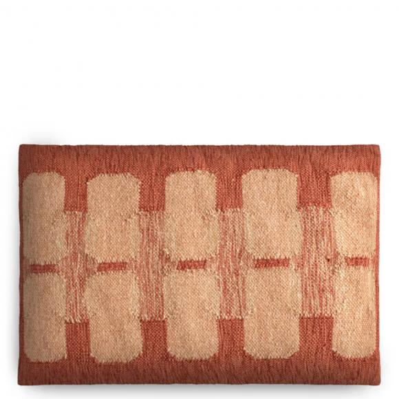 Nkuku Akki Wool & Cotton Cushion Cover - Dusty Pink