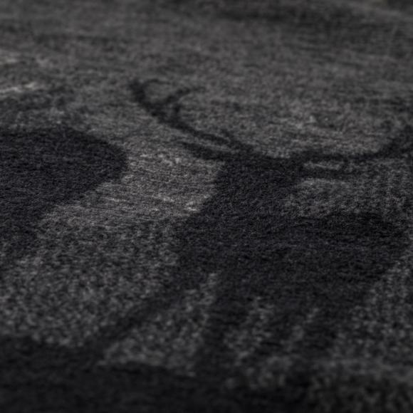 David Fussenegger Landscape / Pair of Stags Savona Blanket Throw Charcoal