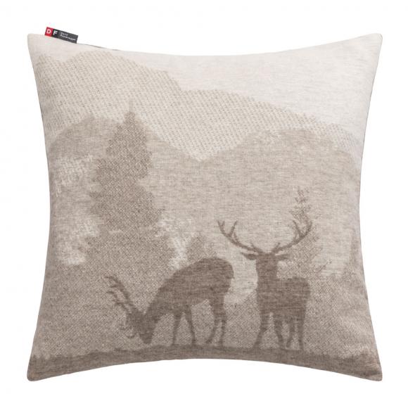 David Fussenegger Landscape / Stags Silvretta Cushion Cover Brown