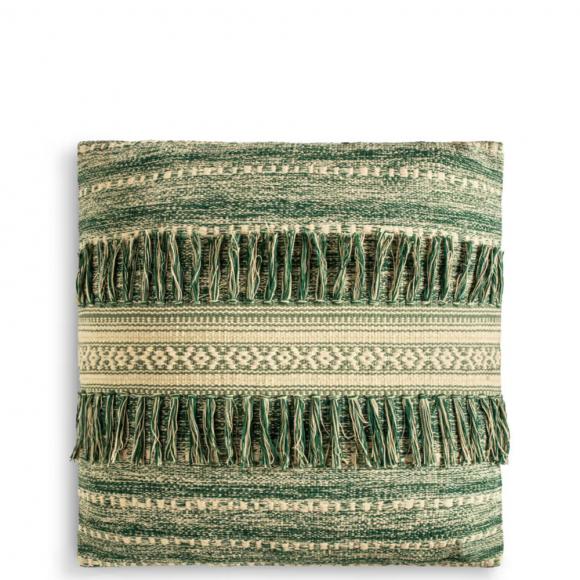 Nkuku Padal Woven Cushion Cover - Green