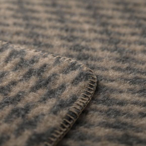 David Fussenegger Merano Houndstooth Wool Blend Blanket Throw