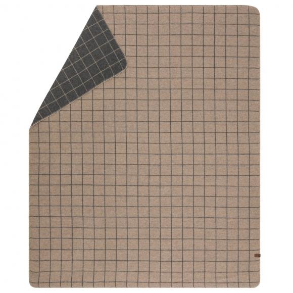 David Fussenegger Merano Checkered Wool Blend Blanket Throw