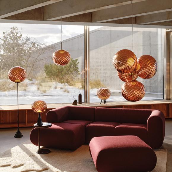 Tom Dixon Whirl LED Medium Pendant Copper 