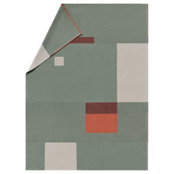 David Fussenegger Squares Luca Blanket Throw Charcoal