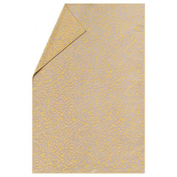 David Fussenegger Carla Floral Fine Lines Blanket Throw Yellow