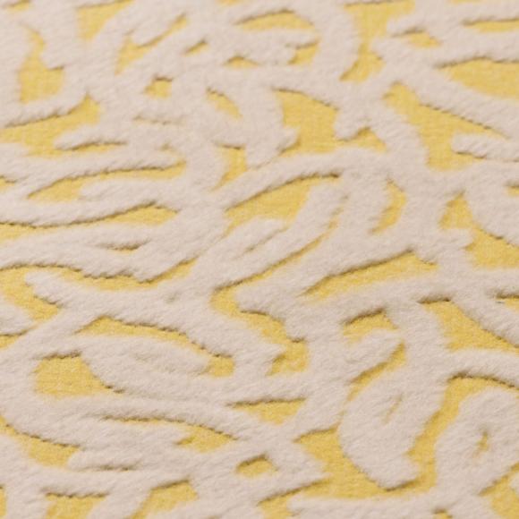 David Fussenegger Carla Floral Fine Lines Blanket Throw Yellow