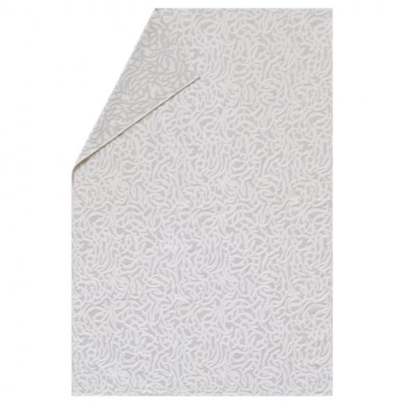David Fussenegger Carla Floral Fine Lines Blanket Throw Grey