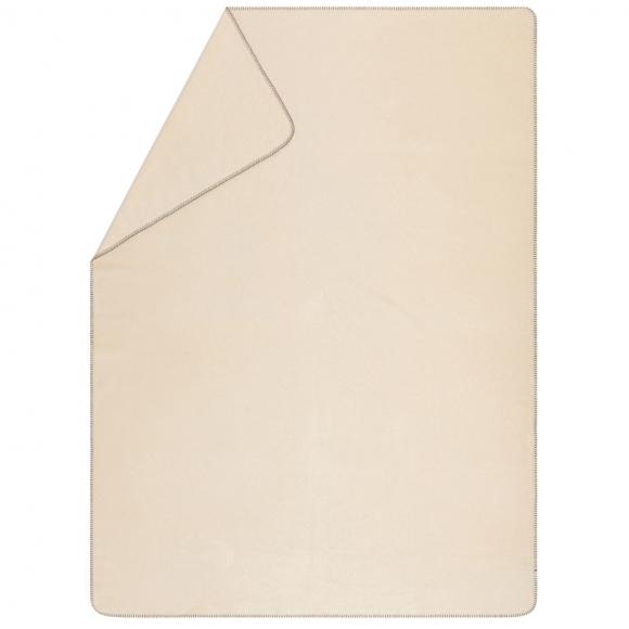 David Fussenegger Savona Velour Blanket Throw Off White