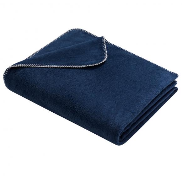 David Fussenegger Savona Velour Blanket Throw Navy