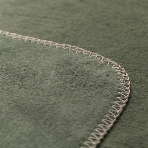 David Fussenegger Savona Velour Blanket Throw Ivy
