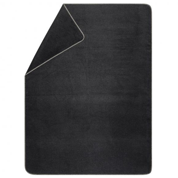 David Fussenegger Savona Velour Blanket Throw Charcoal