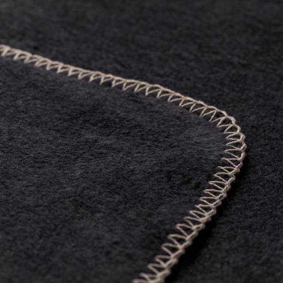 David Fussenegger Savona Velour Blanket Throw Charcoal