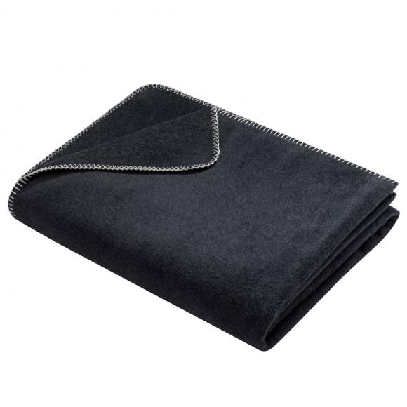 David Fussenegger Savona Velour Blanket Throw Charcoal