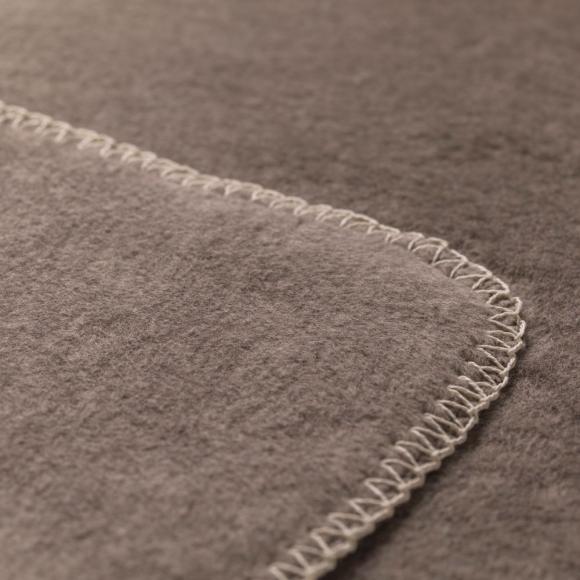 David Fussenegger Savona Velour Blanket Throw Smoke
