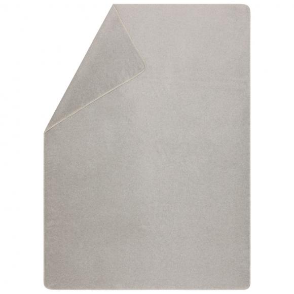 David Fussenegger Savona Velour Blanket Throw Light Grey
