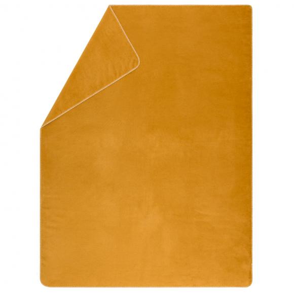 David Fussenegger Savona Velour Blanket Throw Gold