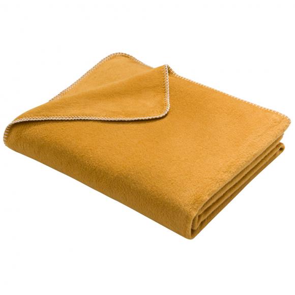 David Fussenegger Savona Velour Blanket Throw Gold