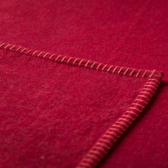 David Fussenegger Sylt Cotton Lightweight Throw Plain Bordeaux