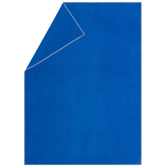 David Fussenegger Sylt Cotton Lightweight Throw Plain Royal Blue