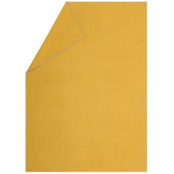 David Fussenegger Sylt Cotton Lightweight Throw Plain Mustard