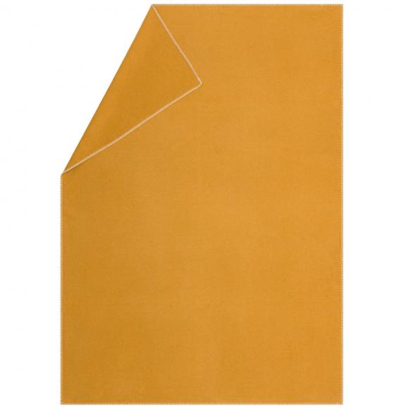 David Fussenegger Sylt Cotton Lightweight Throw Plain Gold