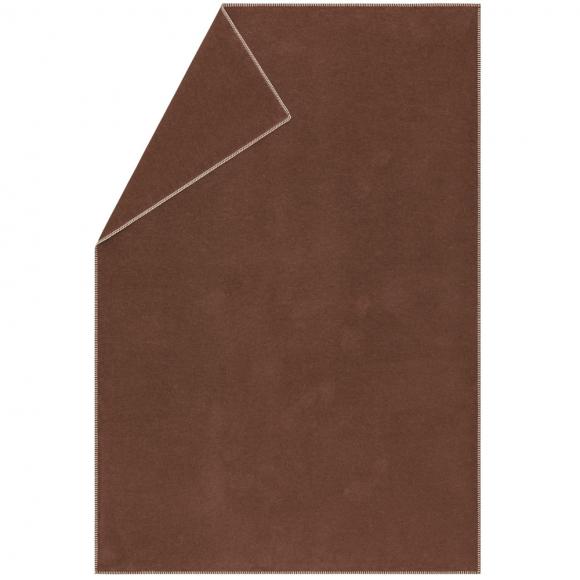David Fussenegger Sylt Cotton Lightweight Throw Plain Mahogany