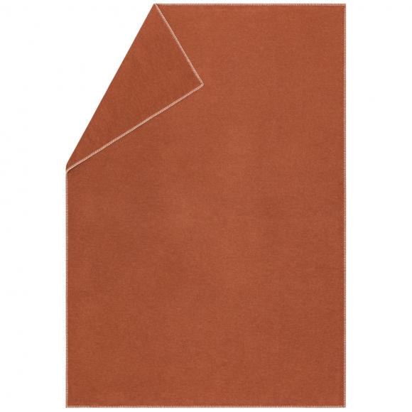 David Fussenegger Sylt Cotton Lightweight Throw Plain Copper