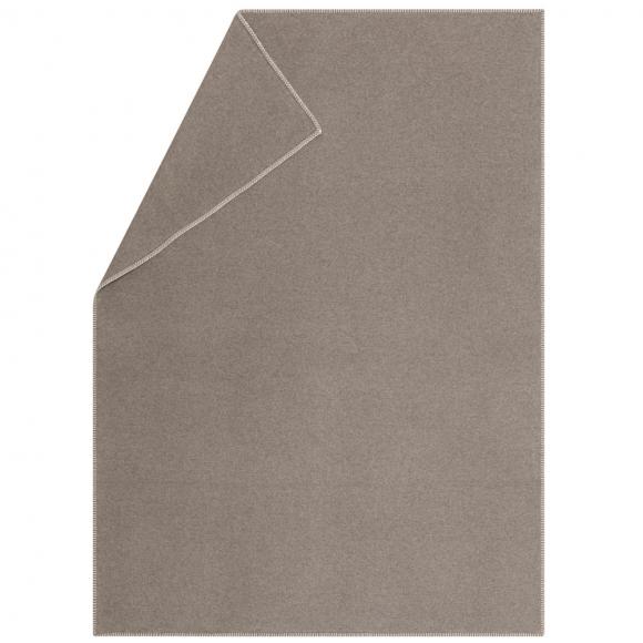 David Fussenegger Sylt Cotton Lightweight Throw Plain Mud