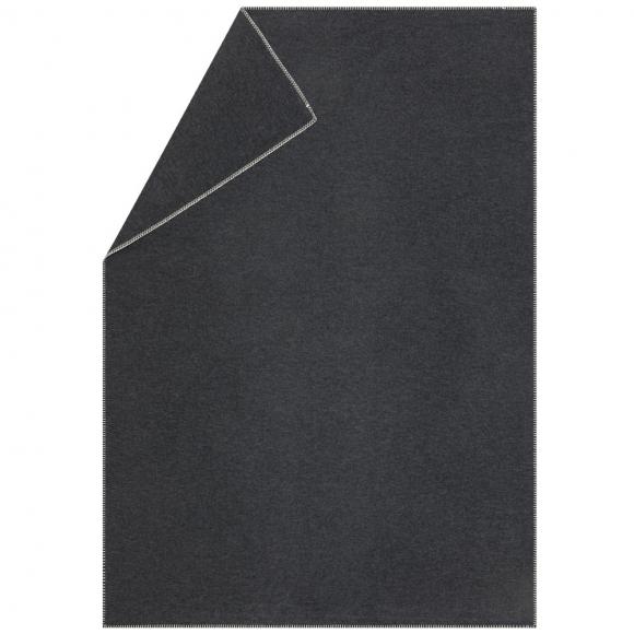 David Fussenegger Sylt Cotton Lightweight Throw Plain Charcoal