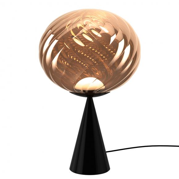 Tom Dixon Whirl Cone Fat LED Table Light Copper/Black