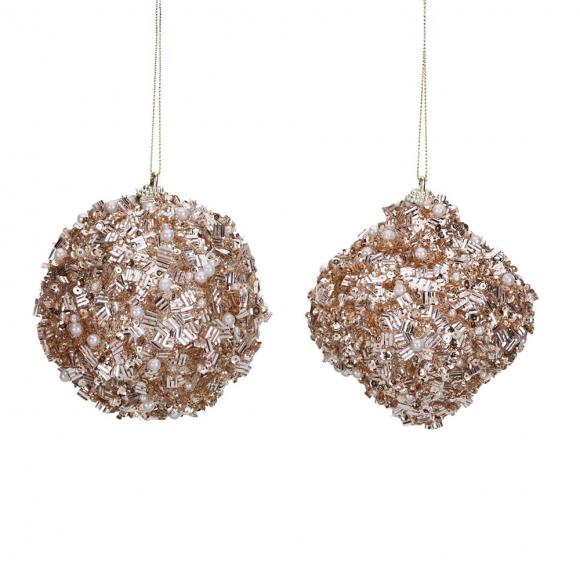 Goodwill Sequined Pearl Ball / Onion Ornament