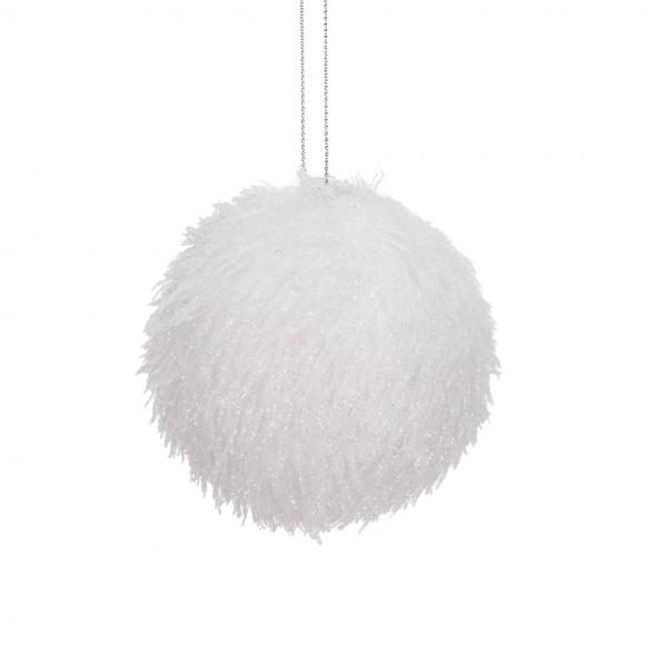 Goodwill Furry Gilt Ball White
