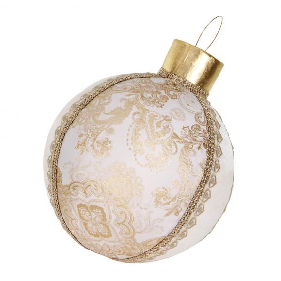 Goodwill Fabric Brocade Display Christmas Ball Table Top Super Size