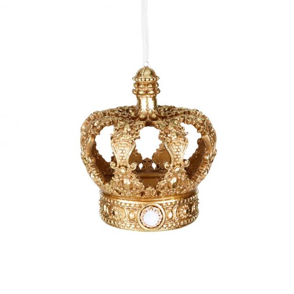 Goodwill Jewel Open Crown Ornament Gold