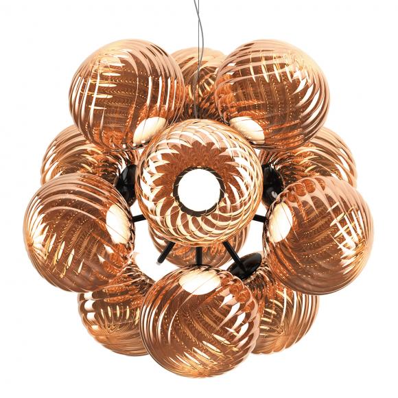 Tom Dixon Whirl LED Burst Chandelier Copper
