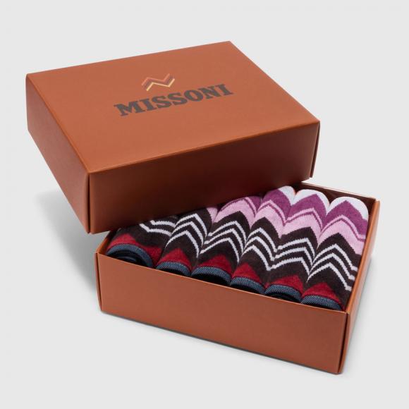 Missoni Home Giacomo 28 Bordeaux Face Towels - Box Set of Six