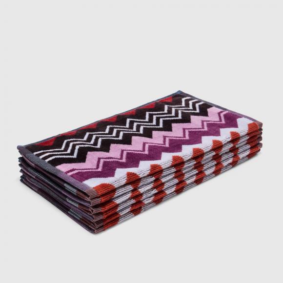 Missoni Home Giacomo 28 Bordeaux Face Towels - Box Set of Six