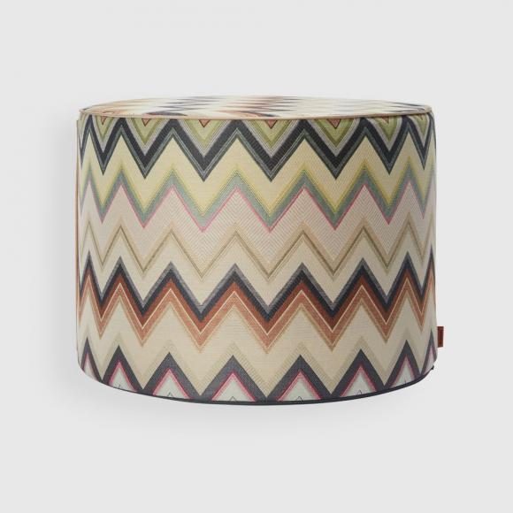 Missoni Home Agadir Cylinder Pouffe 138 Multi Brown