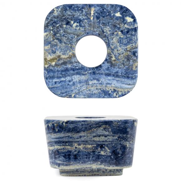 Locherber Milano Blue Sodalite Marble Rare Lid
