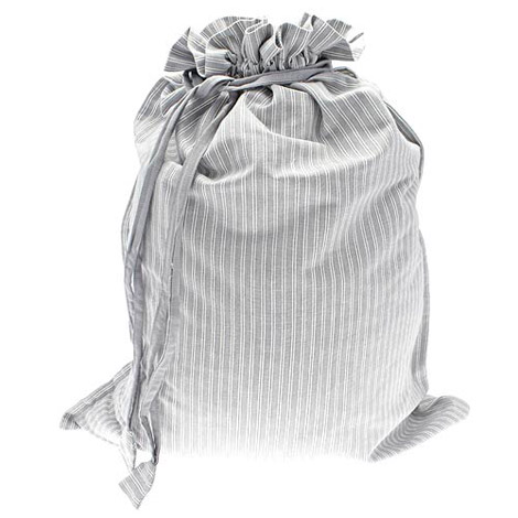 Walton & Co County Ticking Suffolk Grey Laundry Bag