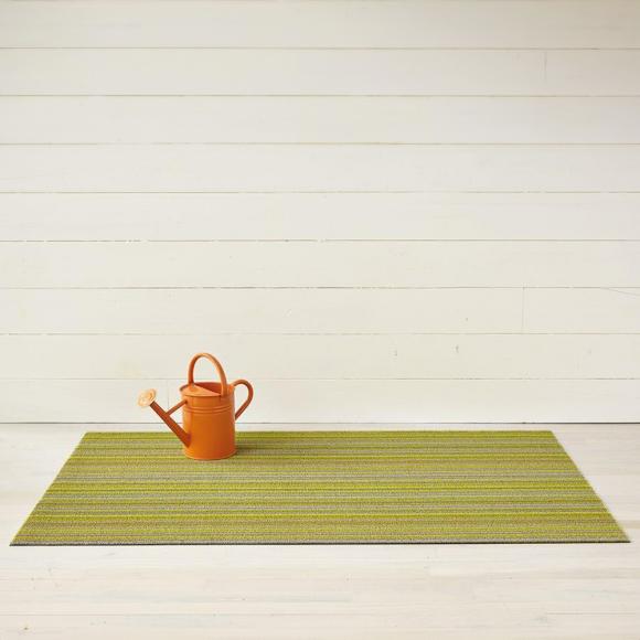 Chilewich Skinny Stripe Citron Shag Mat