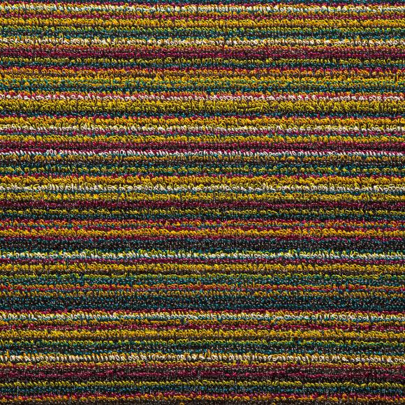 Chilewich Skinny Stripe Bright Multi Shag Mat
