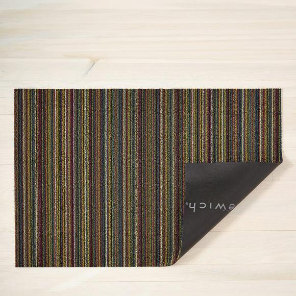 Chilewich Skinny Stripe Bright Multi Shag Mat
