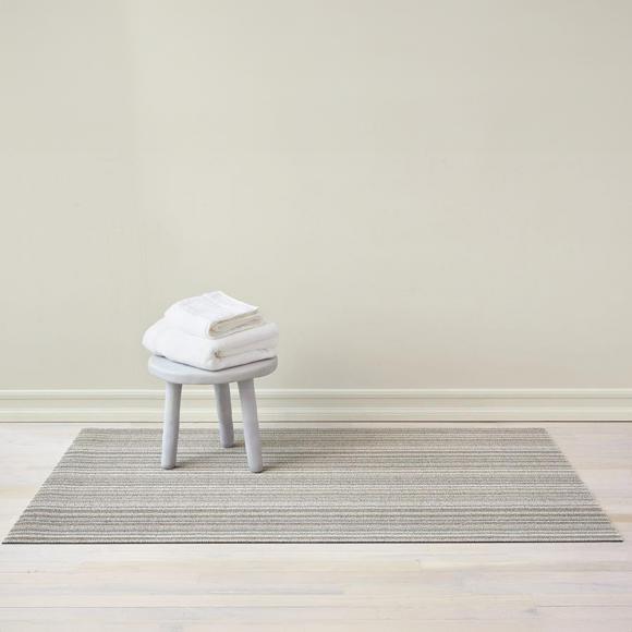 Chilewich Skinny Stripe Birch Shag Mat